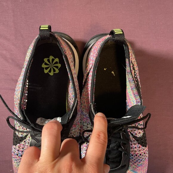 Nike Air Max FlyKnit Racer Men Multicolor Running Sneaker - Size 10.5 - Picture 6 of 10